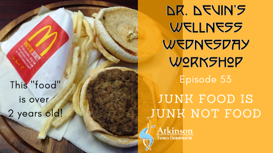 Junk Food is Junk Not Food